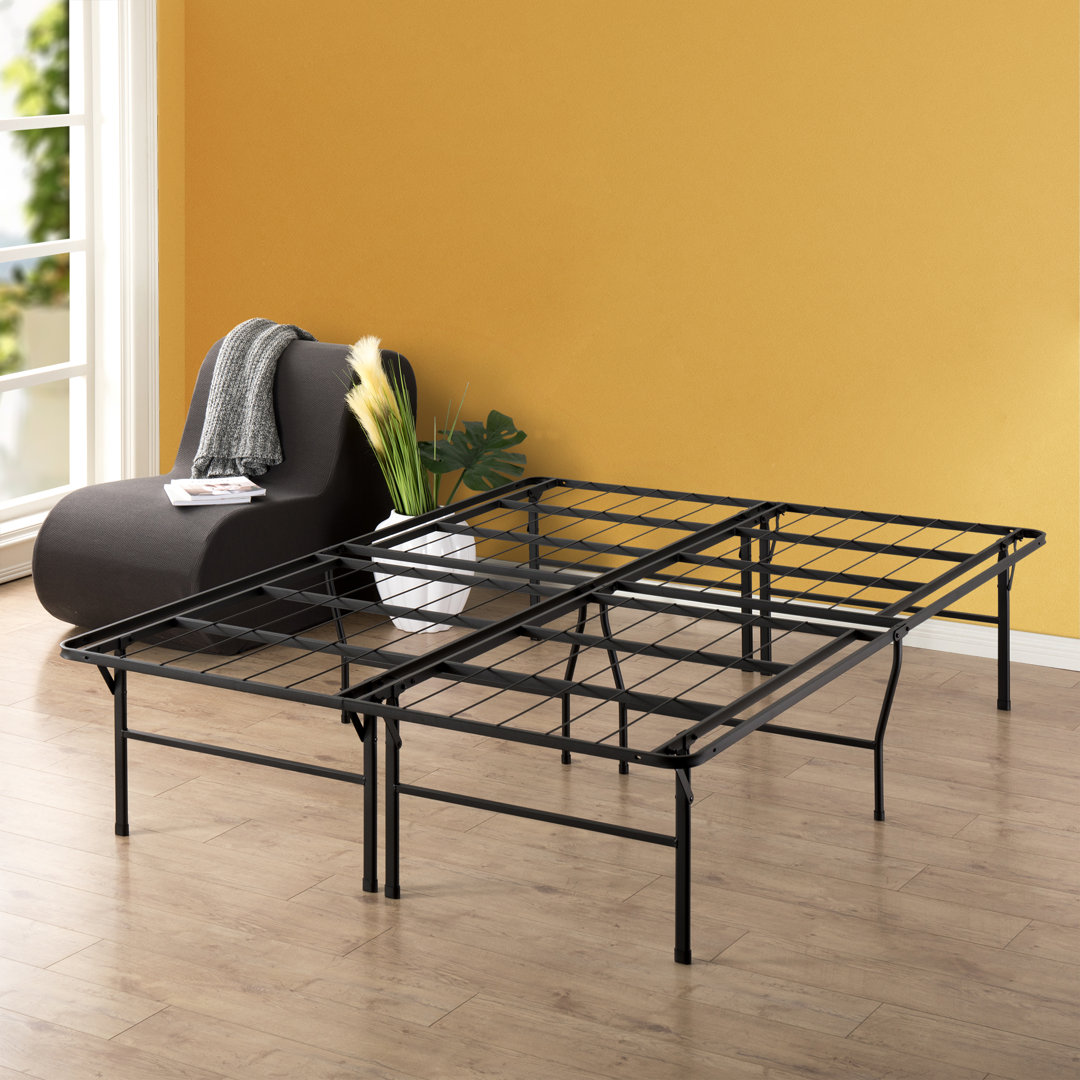 Zoe 18” Folding Wire-Grid Bed Frame Alwyn Home 