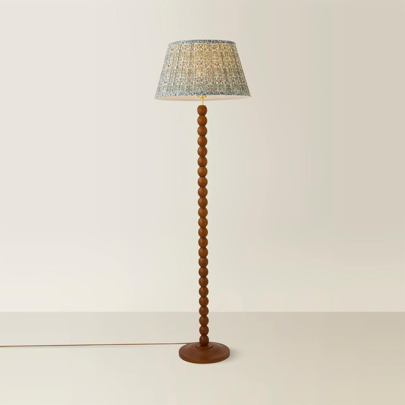 Helgomar Matte Traditional Floor Lamp, Green