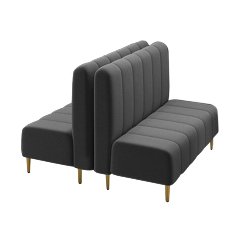 Ensemble de banc de réception en velours, Gris