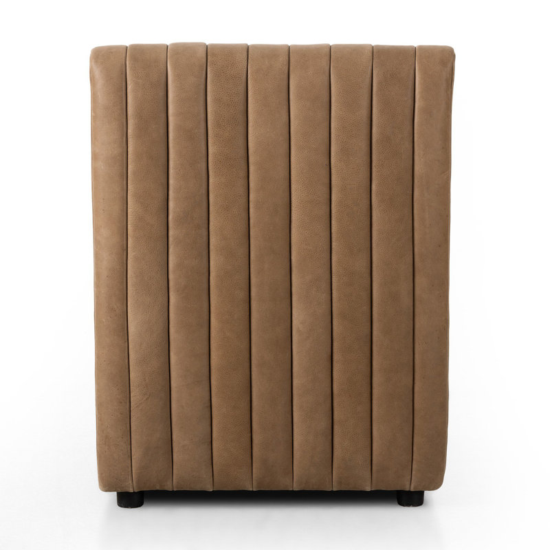 Grayson Upholstered Dining Chair, Palermo Drift Genuine Leather