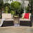 53.1'' Wide Wicker Patio Sofa with Cushions-1960909033