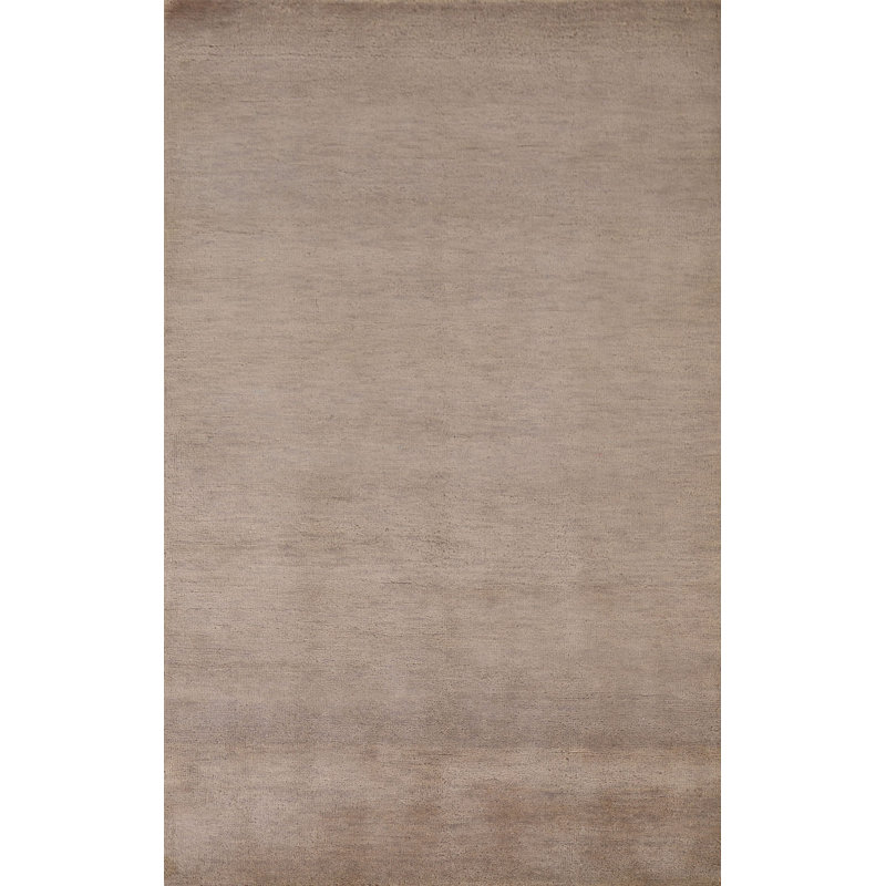 Solid Gabbeh Indian Area Rug 4x6