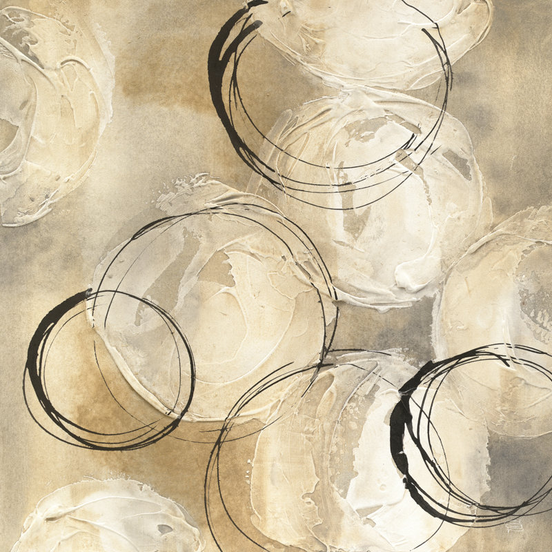 «Circle in A I» par Chris Paschke - peinture sur toile tendue, H 30 po x l 30 po, Toile tendue, Non