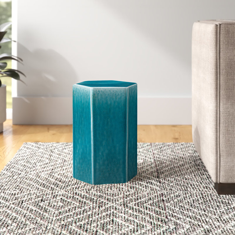 Porto End Table, Azure