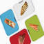 4-Piece Colour Coded Chopping Board Set With Storage Stand