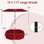 Parasol de marché pour table 13 po-934704177