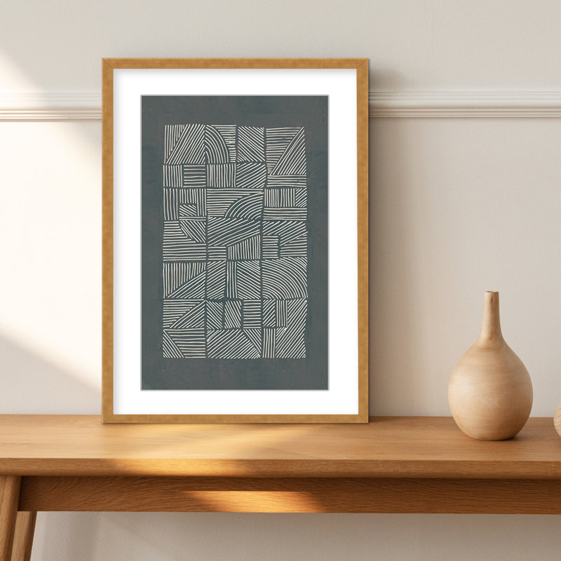 Motif abstrait et irrégulier par Lucrecia Caporale, H 48 po x l 32 po