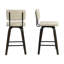 Randerick Swivel Upholstered 25.2" Faux Leather Counter Stool with Wood Frame-1977062614