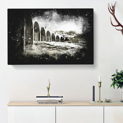 Glenfinnan Viaduct In Scotland - Wrapped Canvas