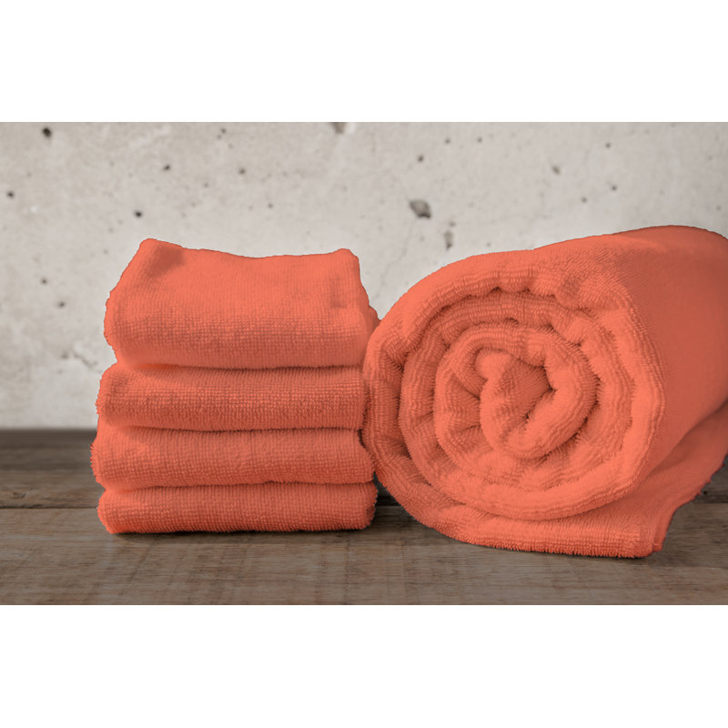 Frisbee Plush Bath Towel, Coral