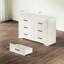 Ensemble de chambre à coucher 2 pièces Willowbrook - Commode 6 tiroirs et 2 tables de chevet avec tiroir et rangement ouvert-1397545313