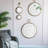 Iron Frame Vertical Round Mirror