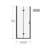 Shower Doors, Frameless Bi-Fold Swing Shower Door,1/4" (6Mm) Clear Tempered Glass-120178846