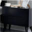 Table de chevet Mid-Century moderne de couleur noire 1pc-145333810