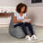 Trule Juniper Premium Faux Leather Classroom Bean Bag Chair-1834417085