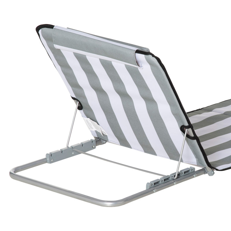 Montano Folding Beach Chair, Grey