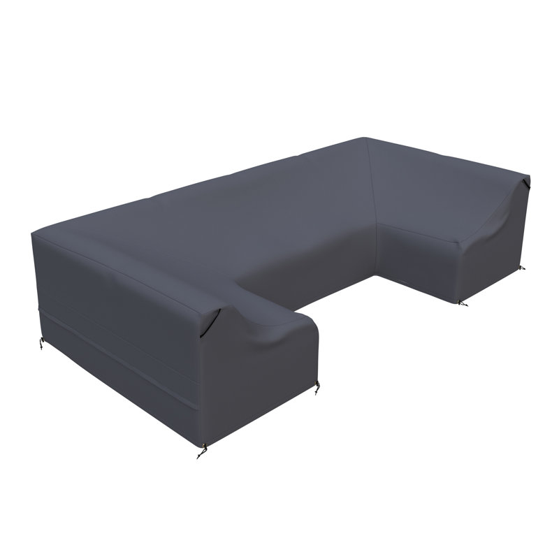 Praia Essie 124" Outdoor U-Shape Sectional Sofa Cover