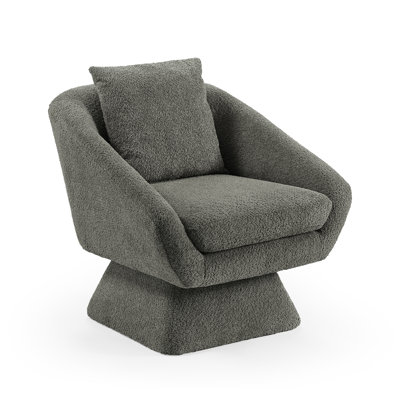 Arafaat 80Cm Wide Swivel Barrel Chair