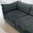 Sofa LSF Velvet-Grey-623400609