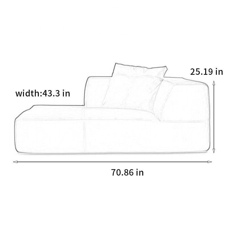 Elegant and comfortable solid wooden chair, Right Hand Facing
