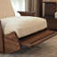 Chaise berçante rétro en coton et lin