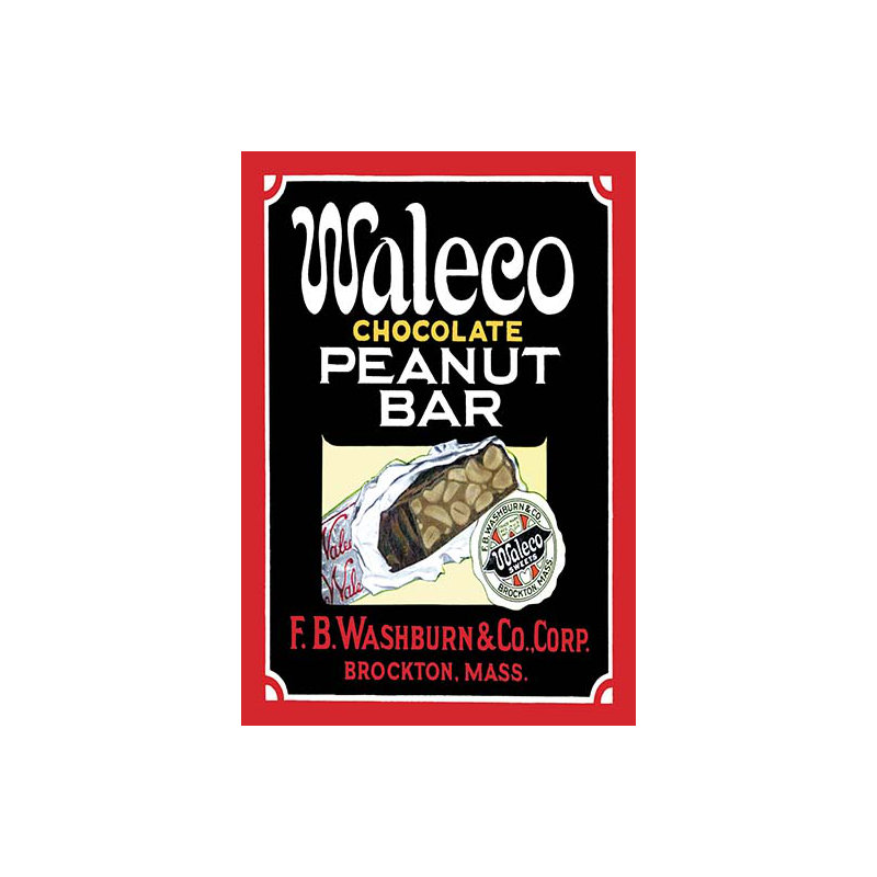 « waleco chocolat arachide bar », affiche rétro