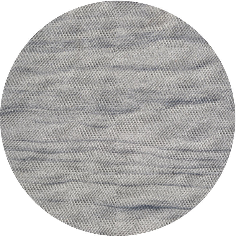Tapis zone grise à motifs, Rond 6 pi