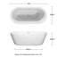 Mermaid 71'' x 33.5'' Soaking Acrylic Bathtub-40042728