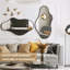 Irregular Metal Framed Wall Mirror, Asymmetrical Mirrors for Bathroom-1211189291-1211189290