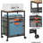 Black Rolling File Cabinet With Handle - Mobile Filing Cabinet On Lockable Wheels (Printer Stand, Hanging File Organizer For Home Office)