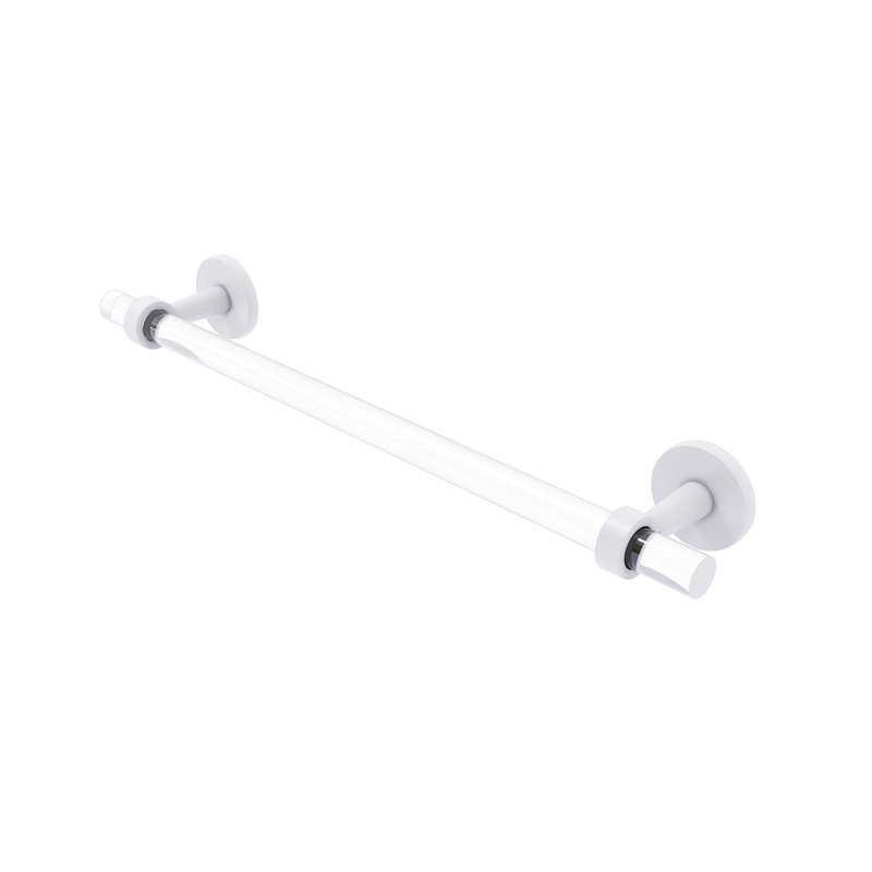 Barre à serviettes murale clearview, Blanc mat, H 3,8 po x l 22 po x P 2,6 po