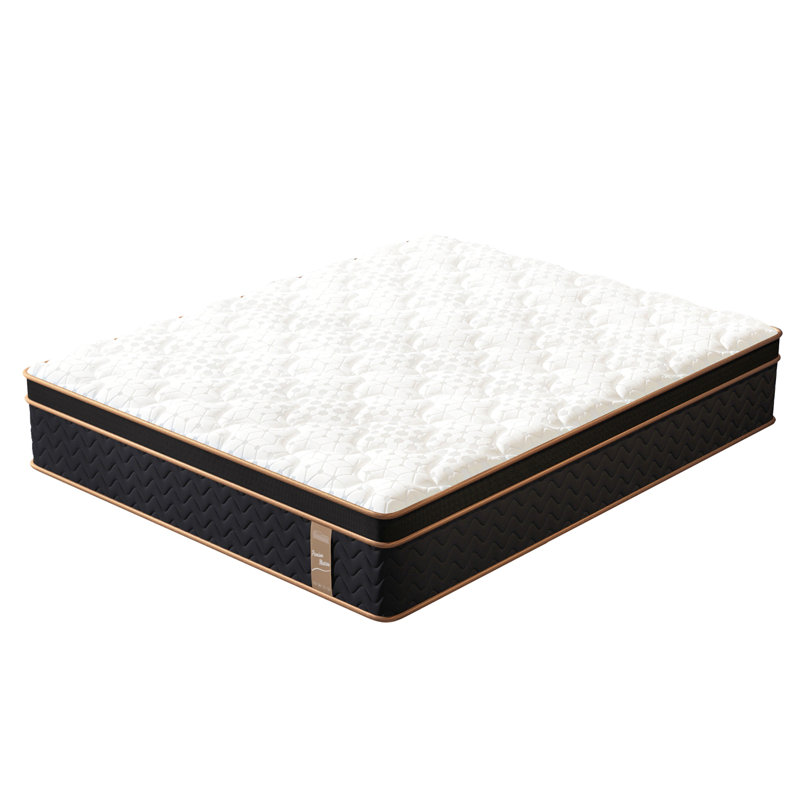 Matelas hybride moelleux de 10 po avec ressorts ensachés indépendamment et mousse viscoélastique imprégnée de gel, sans fibre de verre, support de bord à isolation de mouvement, matelas dans une boîte, certifié Certipur-Us