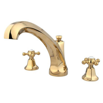 Robinet de baignoire romaine à fixation sur plateau à poignées doubles Metropolitan