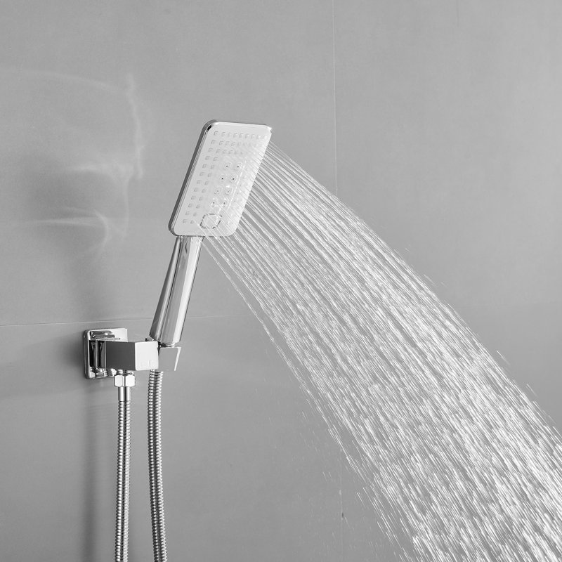 1 système de douche complet, Chrome poli