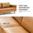 80.3'' Faux Leather Sofa-1820166433
