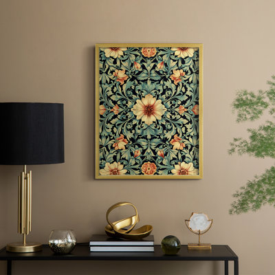 WM MORRIS Series DCCCLXXV  -Premium Framed Print -Ready to Hang - No Nails Required