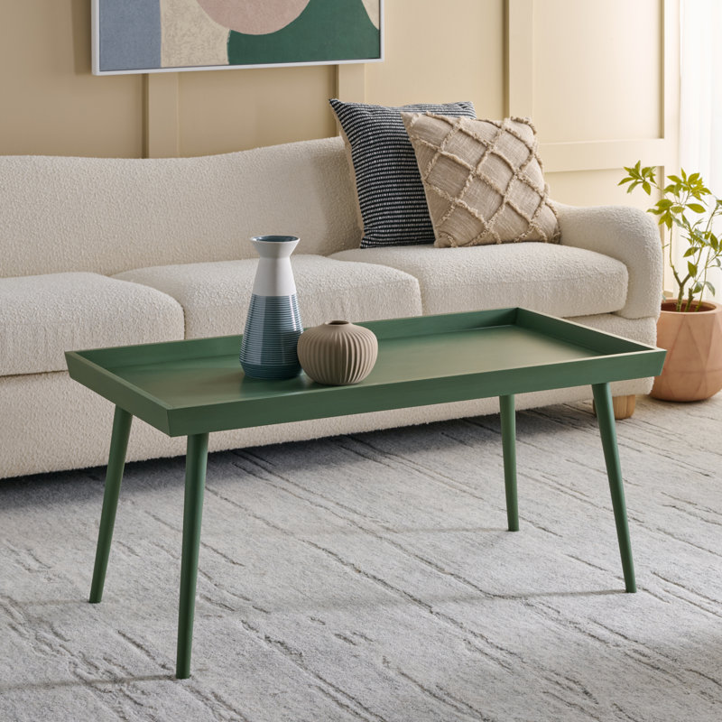 Table basse 4 pieds Brycine, Vieux vert