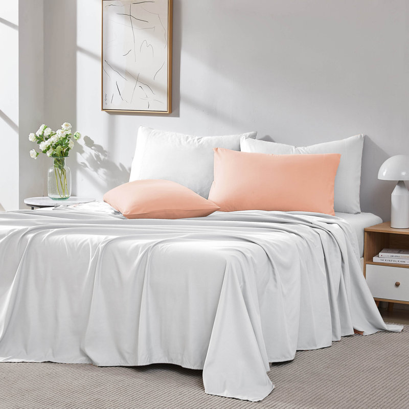 Eldon Microfiber Two Pillow Cases by Southshore Fine Linens, Blush, King Pillowcase