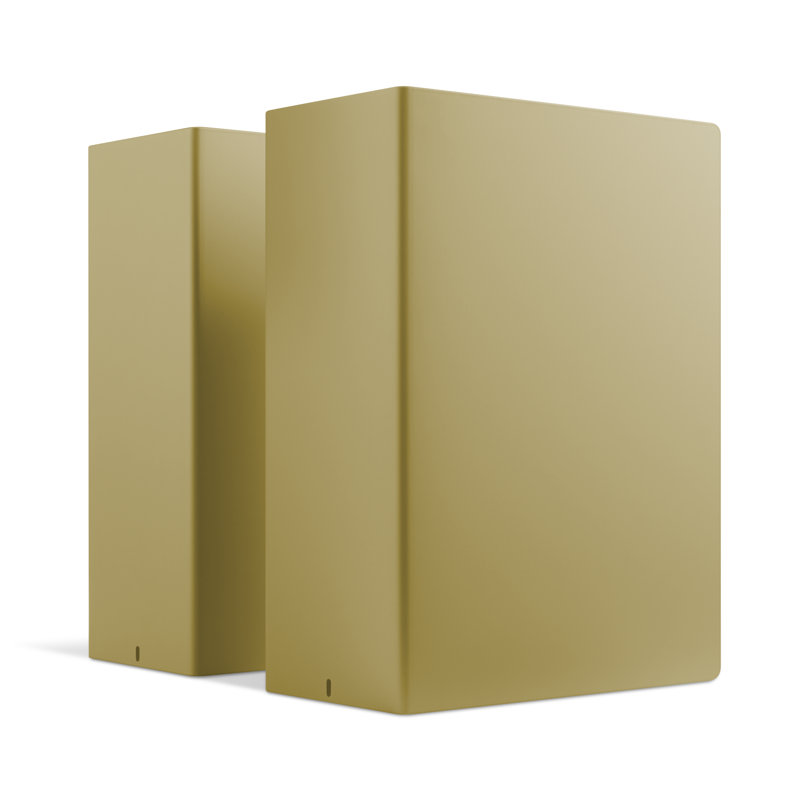 Tabs Office Bookends, Ochre
