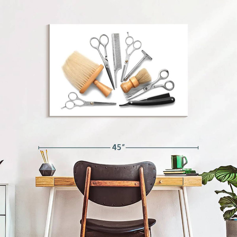 Shuttleworth Barber Set, 26" H x 39" W