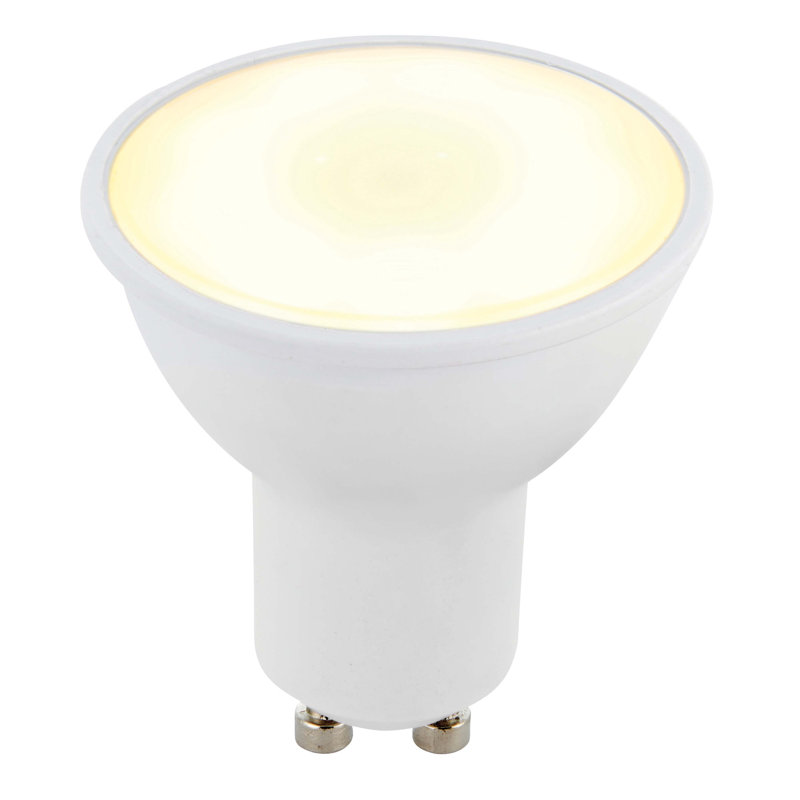5W GU10 LED Non-Dimmable Bulb - 470lm 6500K Daylight White, 3000K