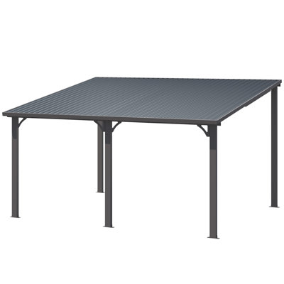 Hardtop Gazebo With Galvanized Steel Sloping Roof