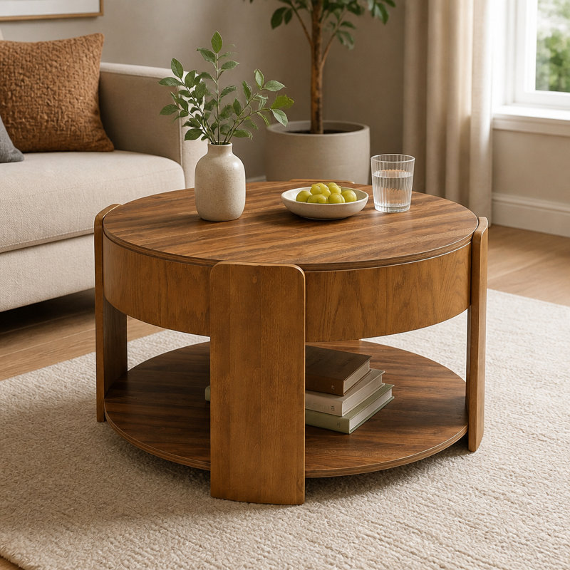 Table basse à plateau relevable Farmhouse