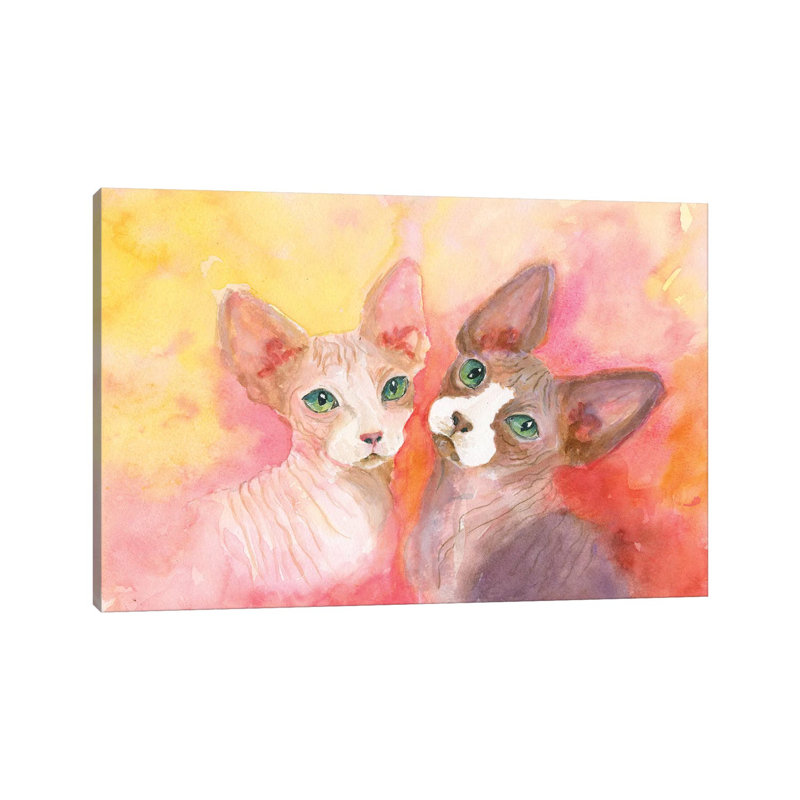 «Love A Sphynx», H 8 po x l 12 po x P 0,75 po