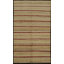 Tapis rayé beige et rouge style Gabbeh 7 x 10 Serenity