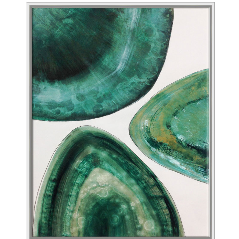 This Stunning Abstract Agate Image - Floater Frame, reproduction d'art sur toile, Cadre blanc, H 28 po x l 22 po x P 2 po