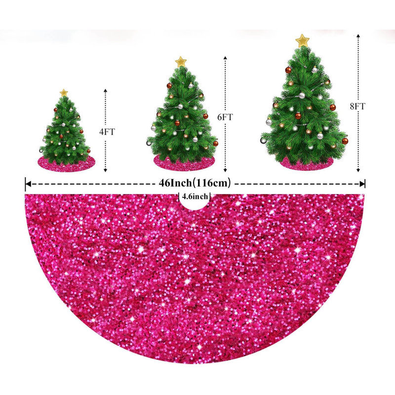 Tree Skirt, Hot Pink