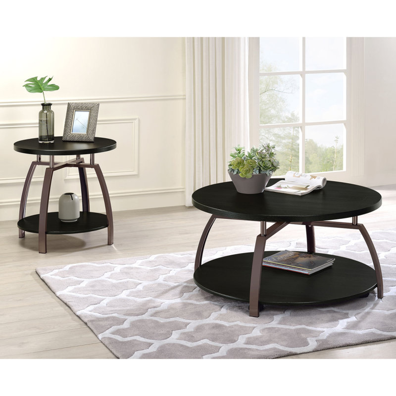 Ensemble de tables basses rondes 2 pièces Starrett