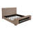 Upholstered Audio Flame Visualizer Bed Brown-1719112773