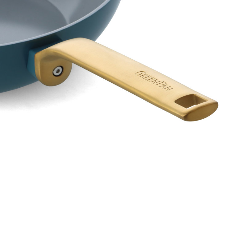 Greenpan Evolution Frypan 24cm - Black, 11cm H x 52cm L x 30cm W, Blue/Gold